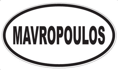 MAVROPOULOS - Oval Sticker