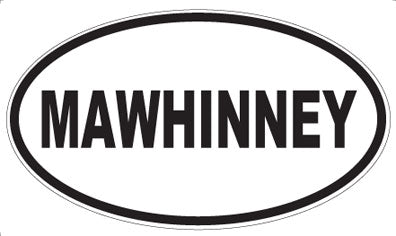 MAWHINNEY - Oval Sticker