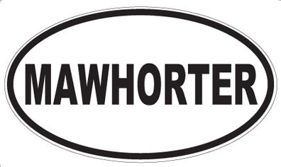 MAWHORTER - Oval Magnet