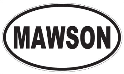 MAWSON - Oval Sticker