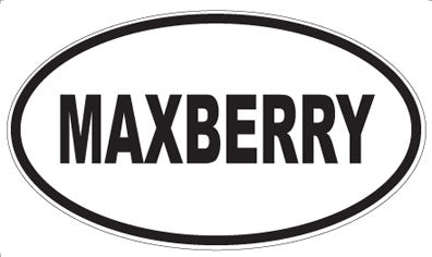 MAXBERRY - Oval Sticker