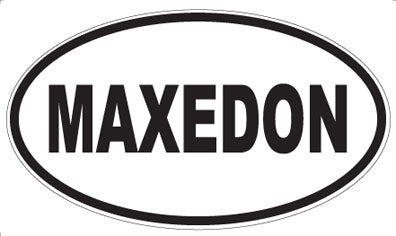MAXEDON - Oval Sticker