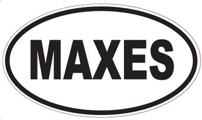 MAXES - Oval Magnet