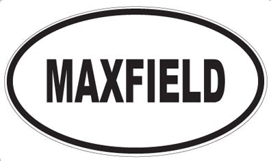 MAXFIELD - Oval Sticker