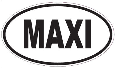 MAXI - Oval Sticker
