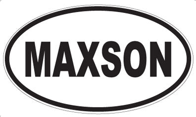 MAXSON - Oval Sticker