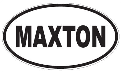 MAXTON - Oval Sticker
