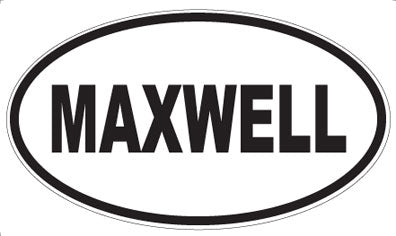 MAXWELL - Oval Sticker