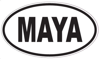 MAYA - Oval Sticker