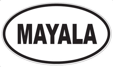 MAYALA - Oval Sticker