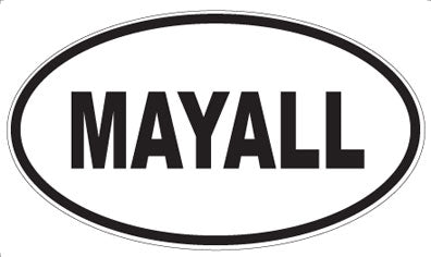 MAYALL - Oval Sticker
