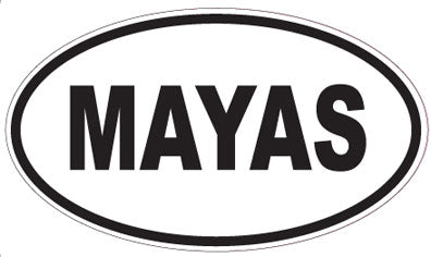 MAYAS - Oval Magnet