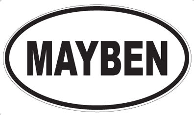 MAYBEN - Oval Sticker