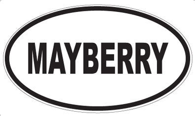 MAYBERRY - Oval Sticker