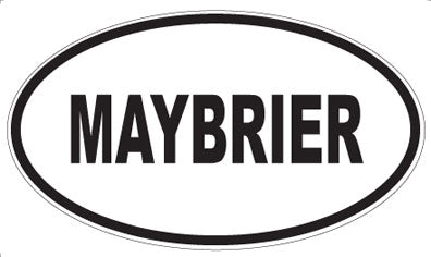 MAYBRIER - Oval Sticker