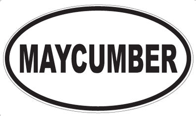 MAYCUMBER - Oval Sticker