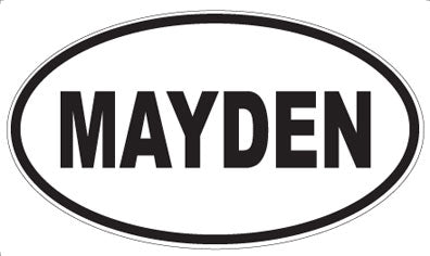 MAYDEN - Oval Magnet