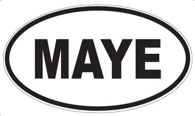 MAYE - Oval Sticker