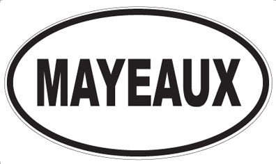 MAYEAUX - Oval Magnet