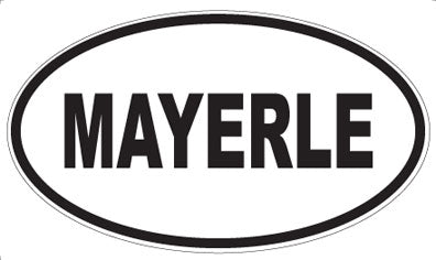 MAYERLE - Oval Magnet