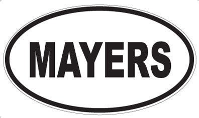 MAYERS - Oval Magnet
