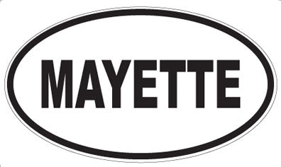 MAYETTE - Oval Sticker
