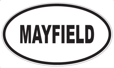 MAYFIELD - Oval Magnet