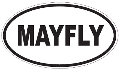 MAYFLY - Oval Sticker