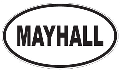 MAYHALL - Oval Sticker