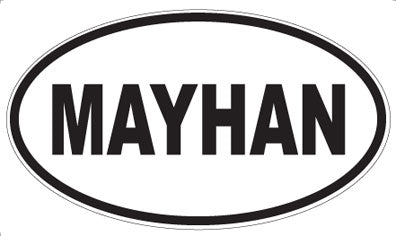 MAYHAN - Oval Sticker