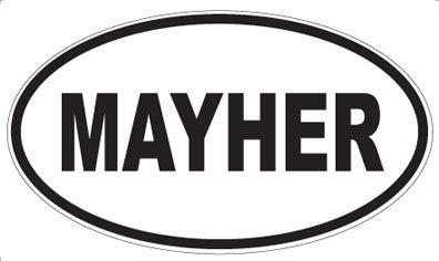 MAYHER - Oval Sticker