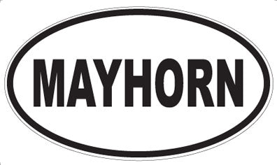 MAYHORN - Oval Magnet