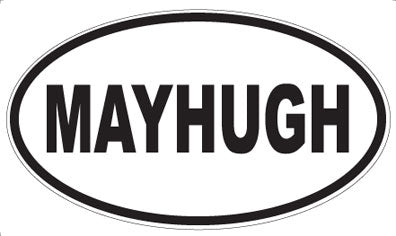 MAYHUGH - Oval Sticker