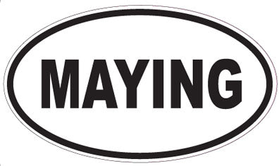 MAYING - Oval Sticker