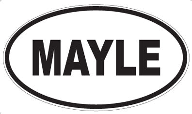MAYLE - Oval Sticker