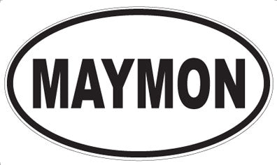 MAYMON - Oval Sticker