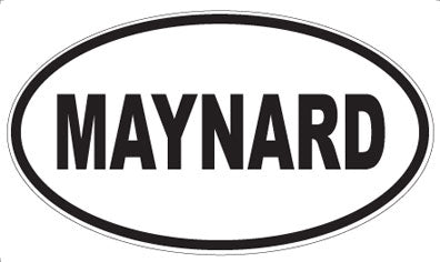 MAYNARD - Oval Sticker
