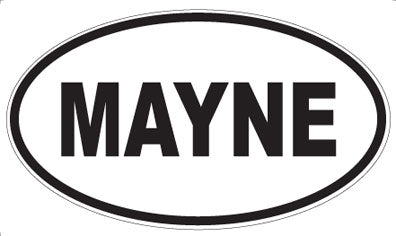 MAYNE - Oval Sticker