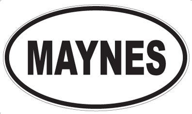 MAYNES - Oval Sticker
