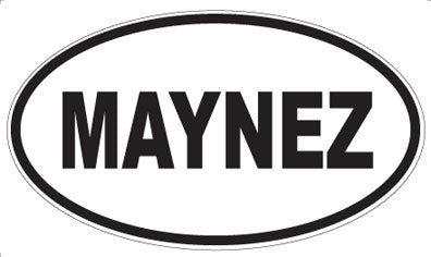 MAYNEZ - Oval Sticker