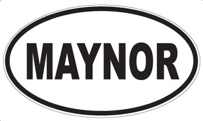 MAYNOR - Oval Magnet