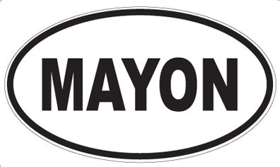 MAYON - Oval Sticker