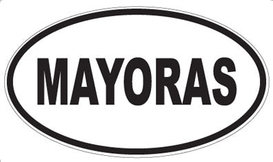 MAYORAS - Oval Sticker