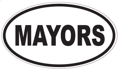 MAYORS - Oval Sticker