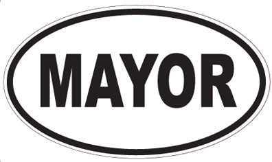 MAYOR - Oval Magnet