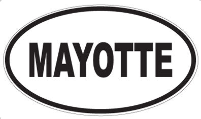 MAYOTTE - Oval Magnet