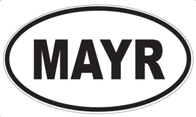 MAYR - Oval Sticker