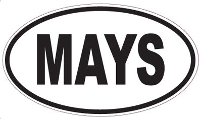 MAYS - Oval Sticker