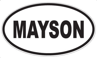 MAYSON - Oval Sticker