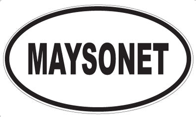MAYSONET - Oval Magnet